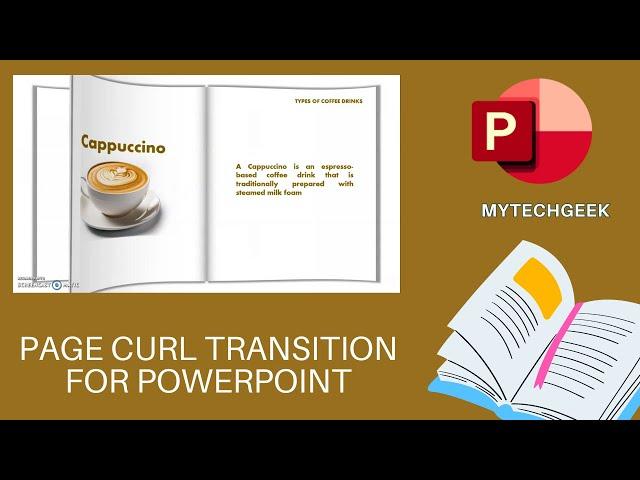 How to create Professional PowerPoint Slide - Page Curl Transition | Flip Book Effect