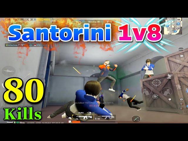 80 Kills in Santorini - 1v8 Conqueror