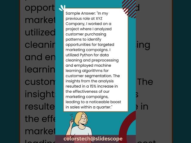 Data analyst interview question 1 with sample answer #dataanalytics