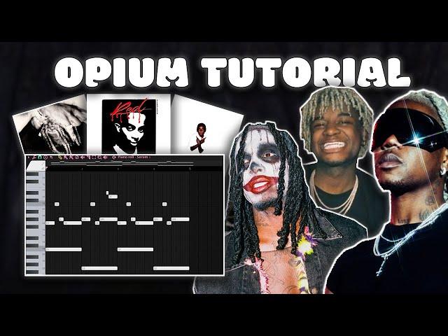 How to make HARD HITTING beats for OPIUM  (FL Studio 21)