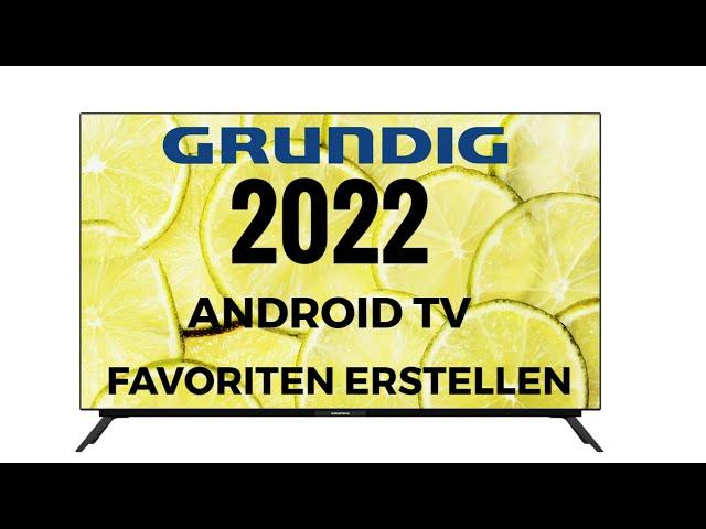 Grundig TV Favoriten Listen erstellen