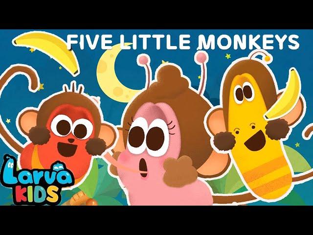 Five Little Monkeys Jumping on the Bed | Nursery Rhymes & Kids Songs