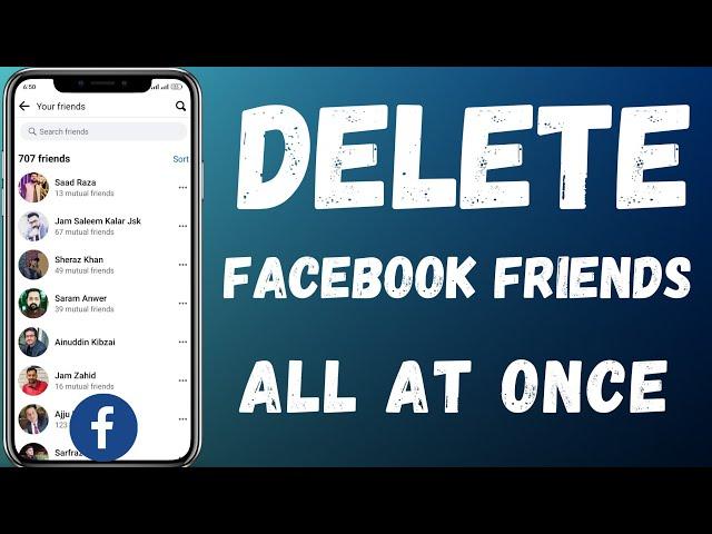 how to delete facebook friends all at once 2024 | how to unfriend all friends on facebook at once