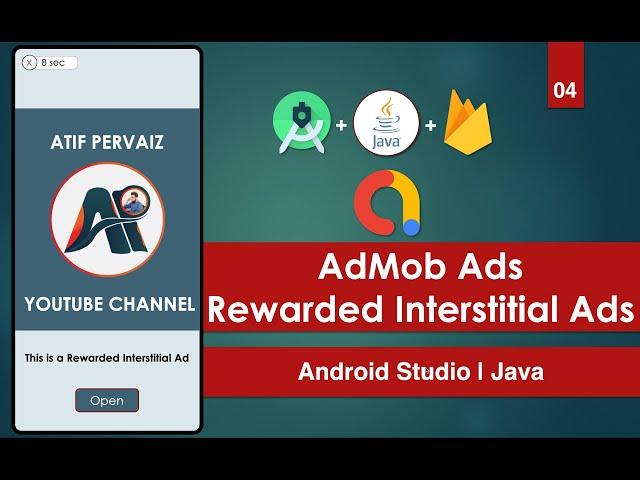 AdMob Ads | 04 Rewarded Interstitial Ads |  Android Studio | Java