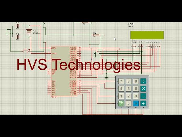 Interfacing of 4x4 keypad and 16x2 LCD with 8051 micro controller