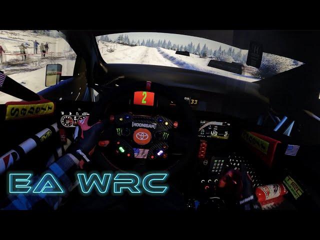 Rally Sweden [EA WRC] SIM Rally | Simagic Alpha Mini | Triple Screen POV