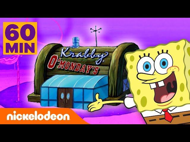 SpongeBob | 1 ORA di ristrutturazioni del Krusty Krab! | Nickelodeon Italia