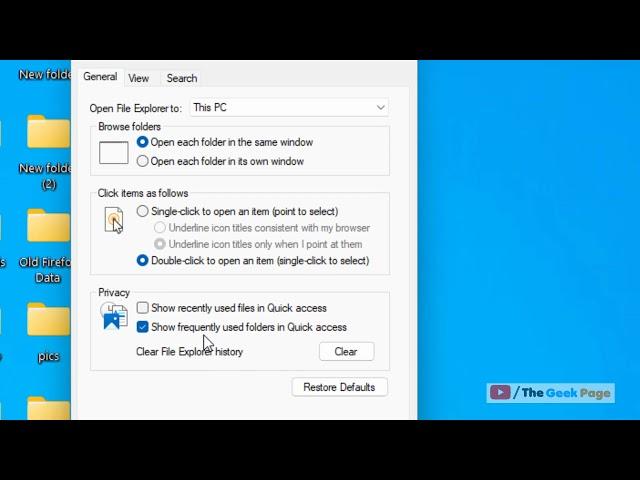 How to clear recent files in windows 11