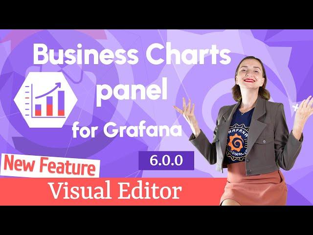 Business Charts panel for Grafana 6.0.0 powered by Apache ECharts library | Visual Editor tutorial