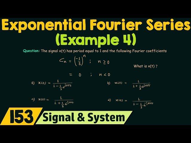 Complex Exponential Fourier Series (Example 4)