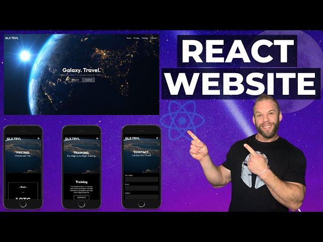 Build A React JS Website From Scratch - Beginner Tutorial Using React Router Dom