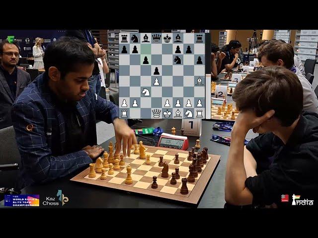 Arjun Erigaisi's Masterclass against Daniil Dubov | World Blitz Team 2024 Semifinals Tie-break