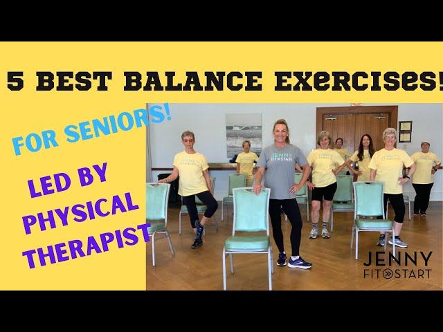 5 BEST BALANCE EXERCISES, for Seniors!