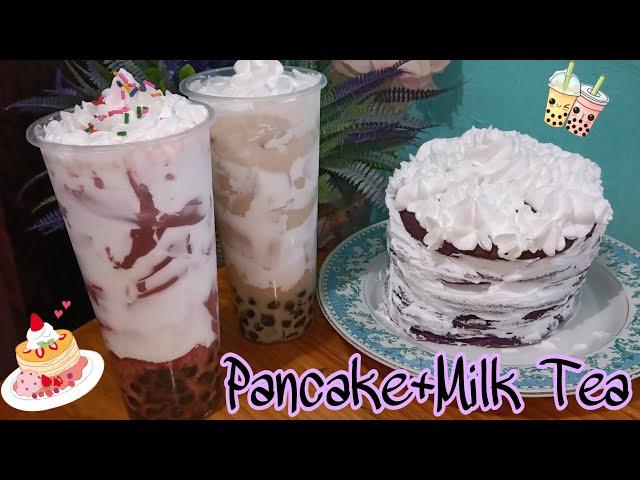 Perfect Merienda for Kids | Pancake+Milk Tea