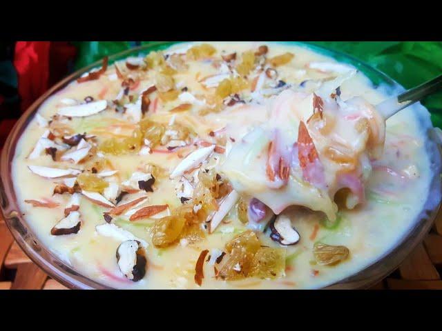 Delicious Rangeen Custard Seviyan Recipe by Home Style Cooking 