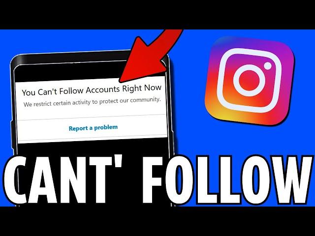 FIX Can't Follow On Instagram (2024)