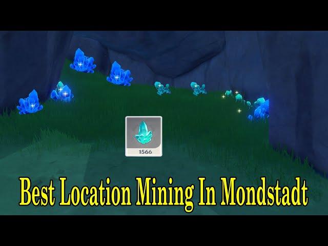 All Location Mining Crystal Chunk In Mondstadt | GENSHIN IMPACT