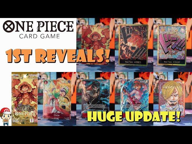 FIRST Official Reveals from PRB-01! Huge Update! Best Set Yet! (One Piece TCG News)