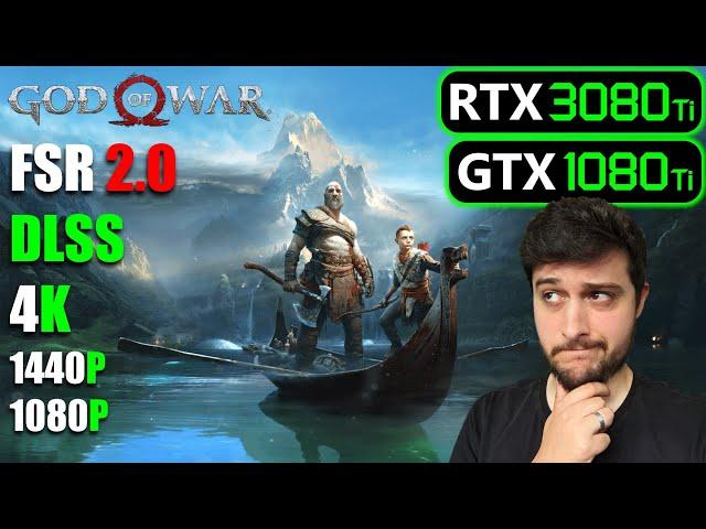 God Of War | FSR 2.0 vs DLSS vs Native res - First Impressions - RTX 3080Ti / GTX 1080Ti