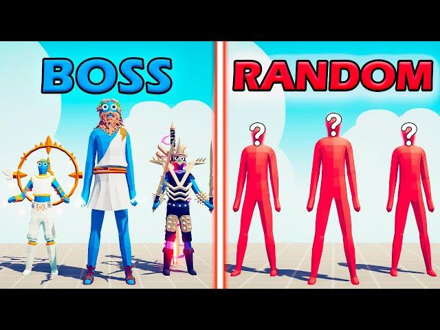 BOSS UNITS TEAM vs RANDOM UNITS TEAM - Totally Accurate Battle Simulator | TABS