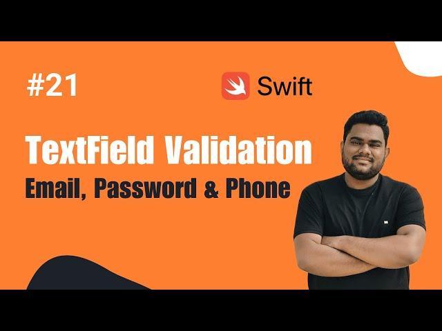 Swift :- UITextField Validation of Email/Password/PhoneNumber in iOS Hindi.