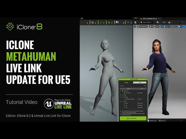 iClone MetaHuman LiveLink Update for UE5 | Unreal Live Link Plug-in Tutorial