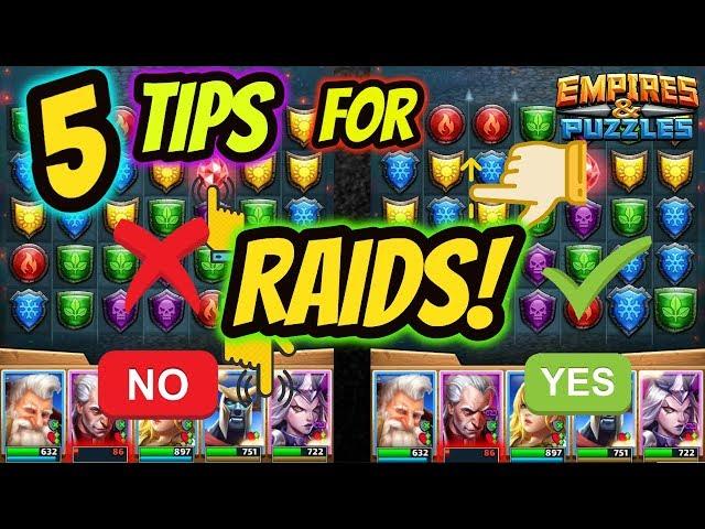 5 unknown tips for winning offensive Raids in Empires and Puzzles 2019