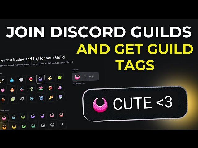 How To Get The Discord GUILD TAG and Create Discord Guilds Without Having Access To The Feature