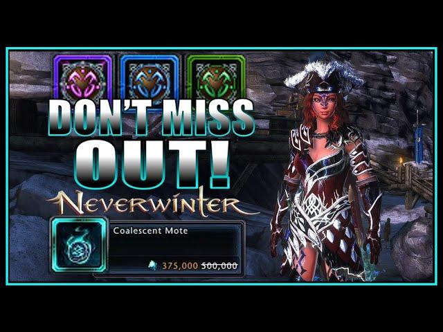 Prepare for Enchanting Stone Farm (lair keys) Super Cheap Coal Mote (50% off) - Neverwinter M28