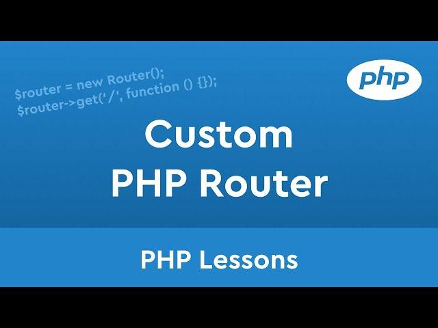 Custom PHP OOP Router without PHP libraries