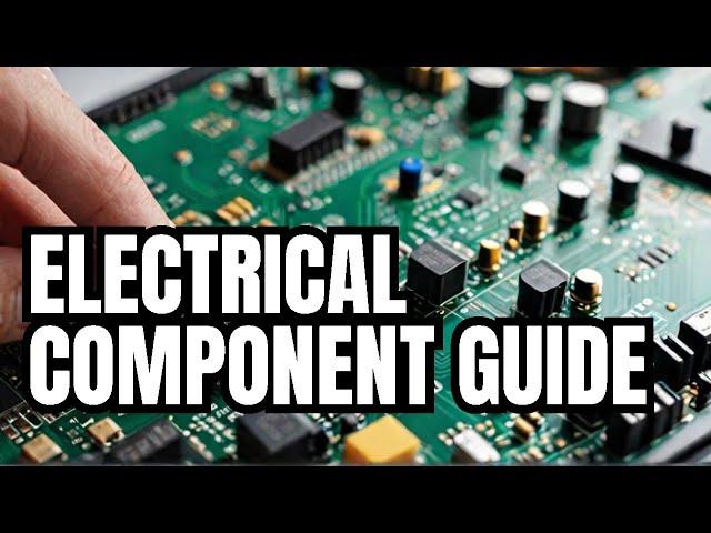 Basic electrical components symbols and their functions: resistor, capacitor, Inductor, batteries