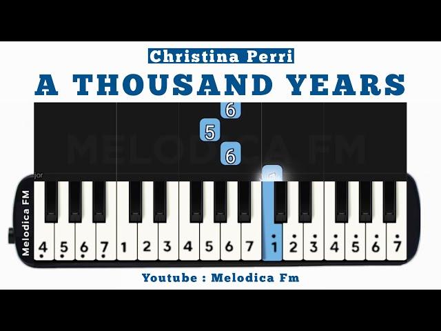 Not Pianika A Thousand Years | Easy Pianika Tutorial