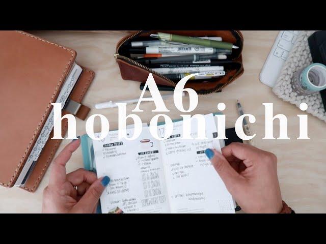 how I'm using my A6 hobonichi