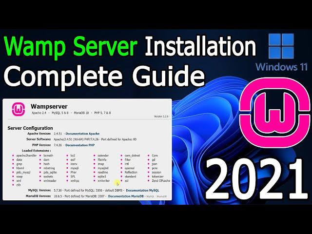 How to Install WAMP Server on Windows 11 [2021 Update] & How to Run PHP Program | Step by Step guide