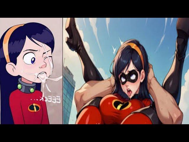 violet parr An Unplanned Costume Compitition & Unusual massage/Comic Dub