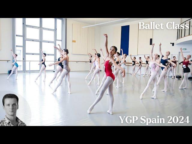 YGP 2024 Barcelona ~ Ballet Class With Pascal Molat ~ Junior and Senior Men Soloists