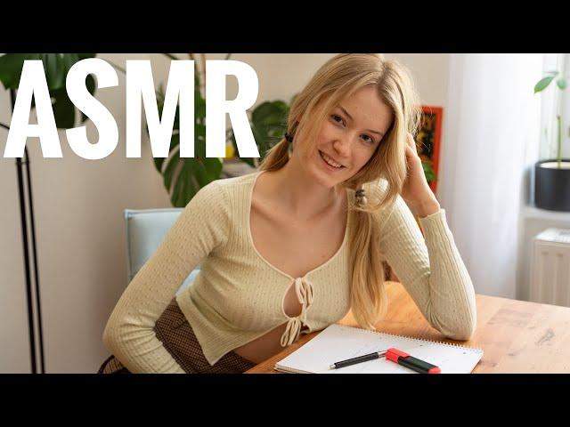 Girl In Class Teaches You How To Kiss  ASMR