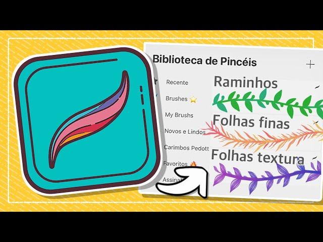 Como CRIAR BRUSH de FOLHAGEM no PROCREATE | Você pode criar SEUS PINCÉIS no PROCREATE