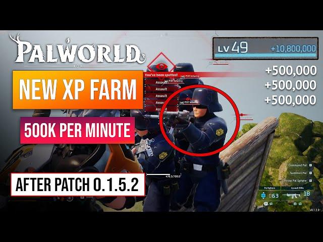 Palworld XP Glitch | New XP Farm After Patch 0.1.5.1! 500K Per Minute!