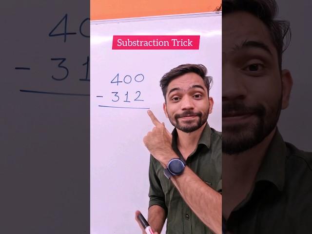 Substraction Trick in Maths #shorts #mathstricks #substration #explain4u #maths  #ghatav #tricks