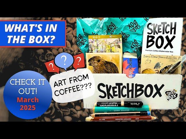 Sketchbox March 2025 Opening & Artwork Review Subscription Art Supplies