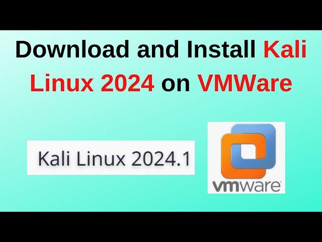 How to download and install Kali Linux 2024.1 on VMWare Workstation | Kali Linux 2024 Installation