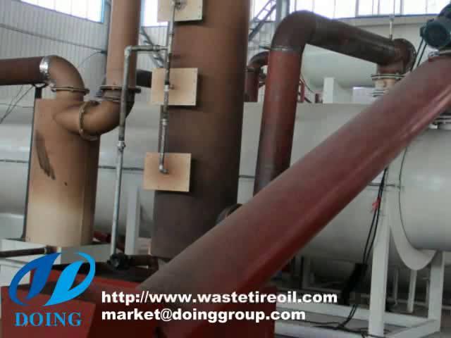 Fully continuous waste tire/tyre pyrolysis plant continuous process tire/tyre to fuel oil