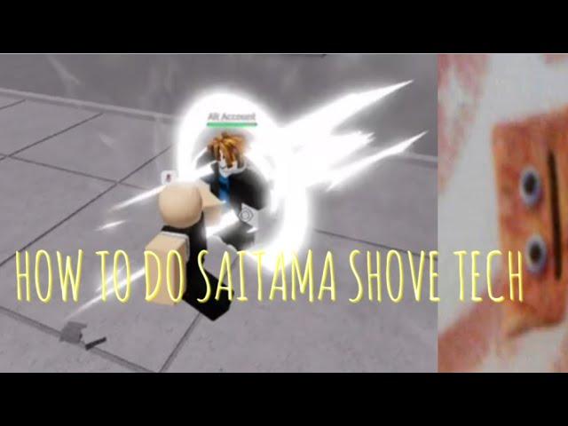 Simple & Easy: HOW TO DO THE SAITAMA SHOVE TECH | Roblox Strongest Battlegrounds #tsb