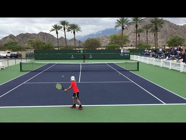 Cruz Lleyton Hewitt played tennis at Indian Wells when he was 10 years old