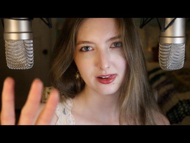 ASMR Tongue Flutters & Mouth Sounds w/ Hand Movements  Ear to Ear