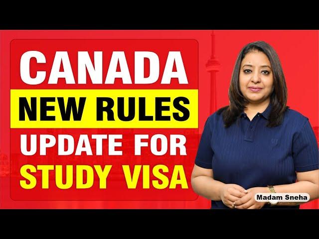 CANADA NEW RULES UPDATE FOR STUDY VISA | STUDY VISA UPDATES 2024 |  USA CANADA UK | THE VISA OFFIC