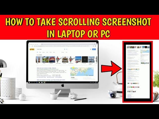 How to take scrolling screenshot full page in windows 10