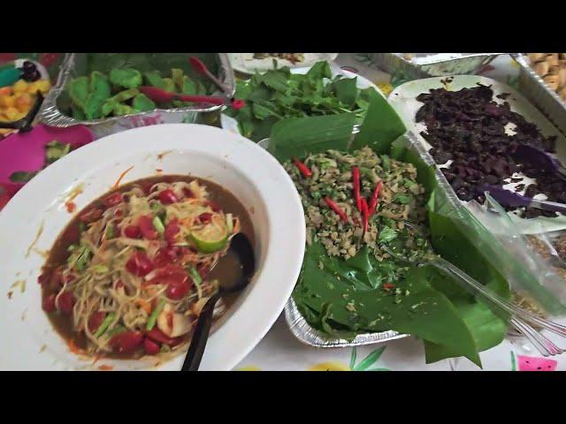 YUMMY DELICIOUS LAOS  POTLUCK DINNER 