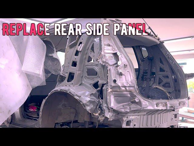 GAC AION Y Plus rear side accident repair| side panel replacement